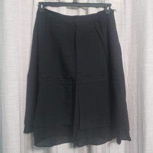 Banana Republic Black Silk Cotton Skirt Size 14